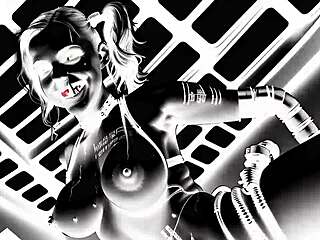 C23 robot whores party in dystopian visuals