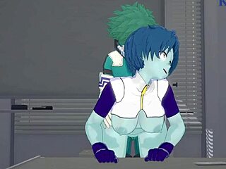 Izuku Midoriya és Kaoruko Awata egy forró 3D hentai-ban