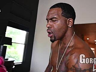 Thick Ass Ebony Takes On 2 Dicks