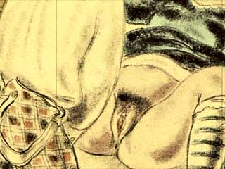 vintage erotic drawings of anime hentai