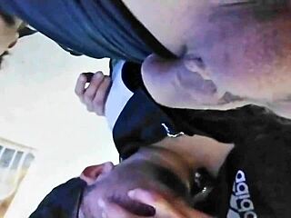 Intense Colombian Gay Blowjob In First Plane, Bareback Action