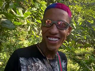 hey, me and my friend took the hot black girl to the waterfall and gave her some fun