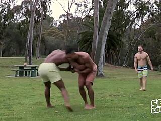 Landon Deacon sucks Asher's cock bareback