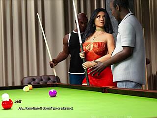 Anna's exciting affection with double bbc penetration