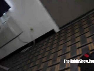 Nasty teen Alizandra slobbers and fucks hairy Pakistani guy 😈