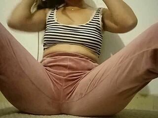 Intimate video of Argentine nurse Milet masturbating and fingering