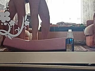 hey, watch this kazakh couple film their own steamy pussy play at home?