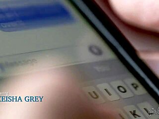 Text Message Interrupts Hot Lesbian Sex With Keisha Grey And Haley Reed!