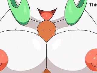 Breeding with gardevoir involves titty fuck and pussy fucking