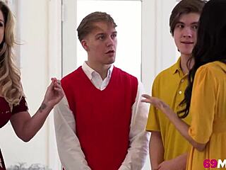 Alluring cougars jamie michelle kayla paige in jealousy swap