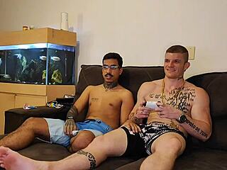 My friend invited me for video games, we jerked off and he sucked me