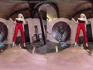 Hot bdsm session in virtual reality with spanking 👀