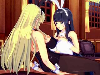 3D porn in Ikaruga and Katsuragi bunny girl fetish