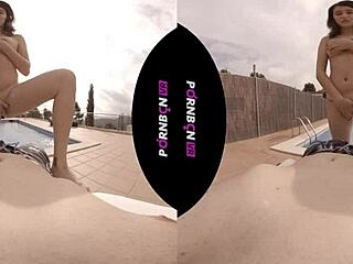 Young Latina Neighbor Wants Outdoor Pool Sex