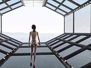 Cute brunette in Fallout fashion