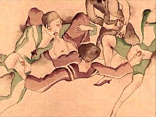 In vintage hentai cartoons, erotic illustrations come alive with antique charm