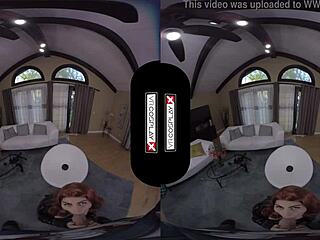 VRcosplayX Black Widow Rides Your Cock Hard, Ready for More!