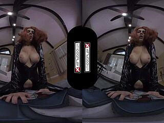 VRcosplayX Black Widow Rides Your Cock Hard, Ready for More!