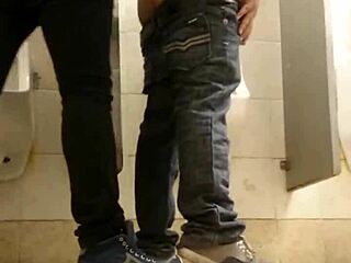 Feeling so connected during gay sex in tight toilet space