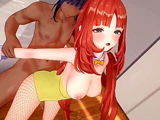 nilou from genshin impact bent over in hot doggystyle