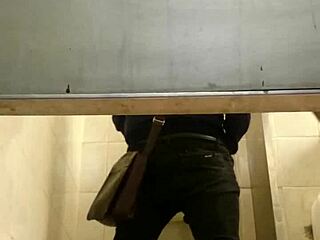 Feeling so connected during gay sex in tight toilet space