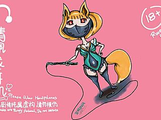 Kínai csaj Alina ghost apa fetish masztival játékokkal