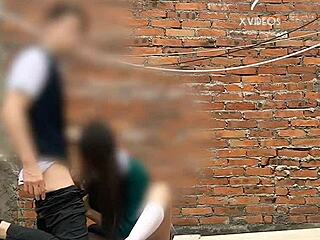 Sexo Publico Se Coge A Su Compañera Atrás De Los Salones Alumna De La Federal Se La Chupa En La Escuela Mexicanas Putas Parte 1