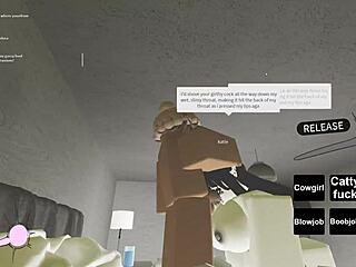 Roblox Whore Rides Big Black Cock in Wild Action