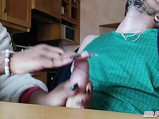 i masturbated husband's best friend in bent over position, let him film without cuckold