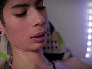 Hot big dick Latino jerks with spit