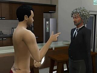 Damn, this 3D hentai wife is crazy horny! 😈