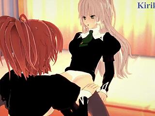 Shizuma Hanazono And Nagisa Aoi In Strawberry Panic Hentai