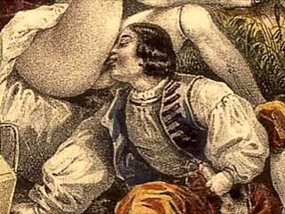 Vintage illustration captures antique retro cartoon style