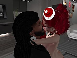 Black Man Fucks Young Redhead Woman