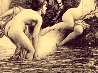 Vintage illustration captures antique retro cartoon style