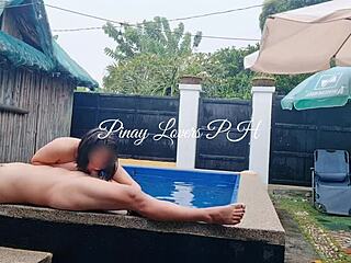 did i make my horny asian wifey squirt in that public pool