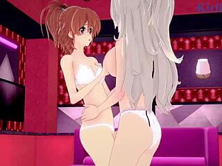 Shizuma Hanazono And Nagisa Aoi In Strawberry Panic Hentai