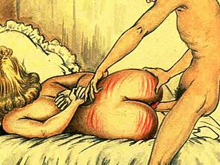 Vintage erotic anime drawings collection