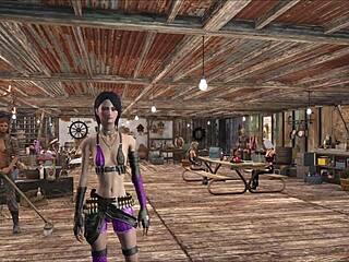 chyler leigh as top model in fallout 4 fashion.