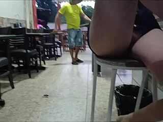 Public toilet tryst leads to humiliation and cum on ass