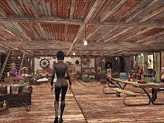 chyler leigh as top model in fallout 4 fashion.