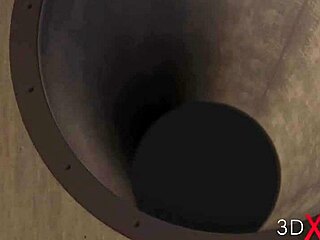 Hot ebony with many boobs in restraints is ready for intense anal sex with bdsm slave play