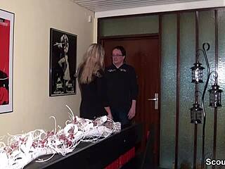 A mature German woman meets a man from scout69 for some hot sex