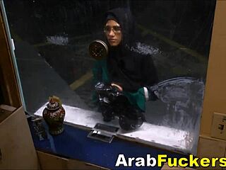 Desperate Arab with Big Tits Handles Two Massive Challenges