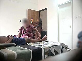 Flashing Cock to Two Maids During Hotel Massage