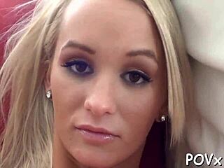 Naughty teen couple gets wild with sloppy sucking