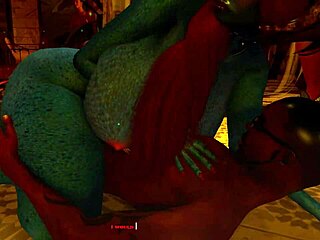 Beautiful succubus and a big assed girl in a risky agreement in an animated SFM