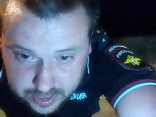 Policeman's rough vodka bottle encounter