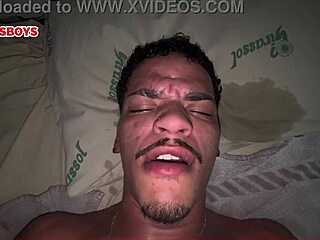 Brazilian Stud Stretches Tight Hole in Bareback Doggy Action