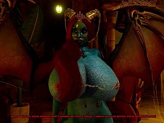 Beautiful succubus and a big assed girl in a risky agreement in an animated SFM